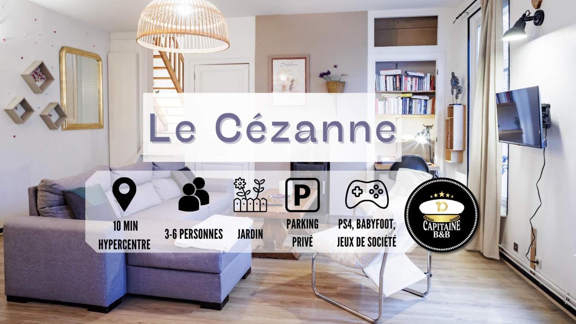 Apartment Le Cezanne - Jardin - Parking - Babyfoot - Centre-ville Troyes